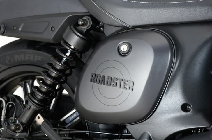 Yezdi Roadster side panel shot